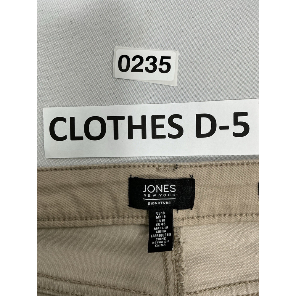Womans Excellent Condition Jones NY Lexington Cuffed Capri Jeans 18 Tan 0235/D-5 - Picture 3 of 8